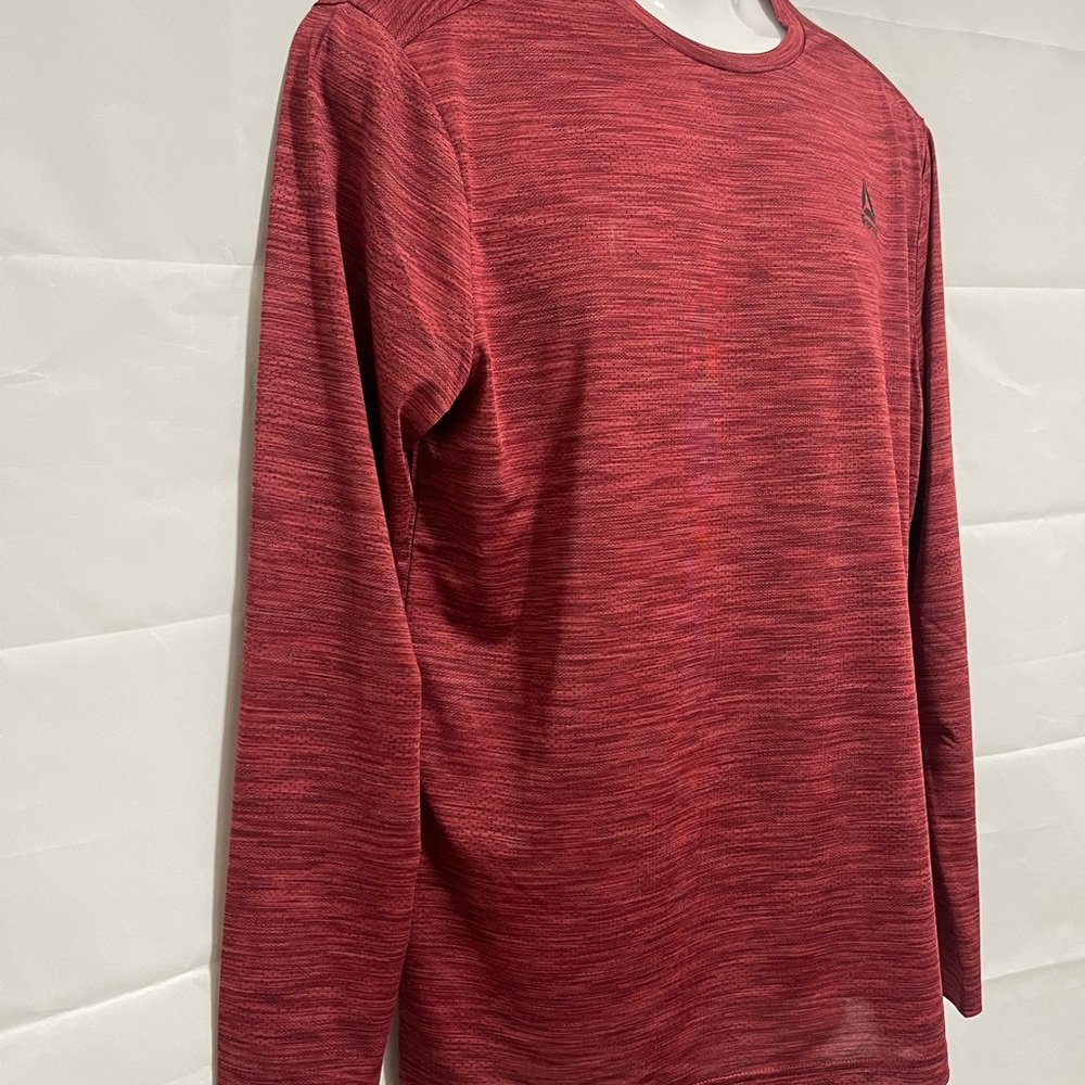 Reebok Men's Red Long Sleeve Shirt